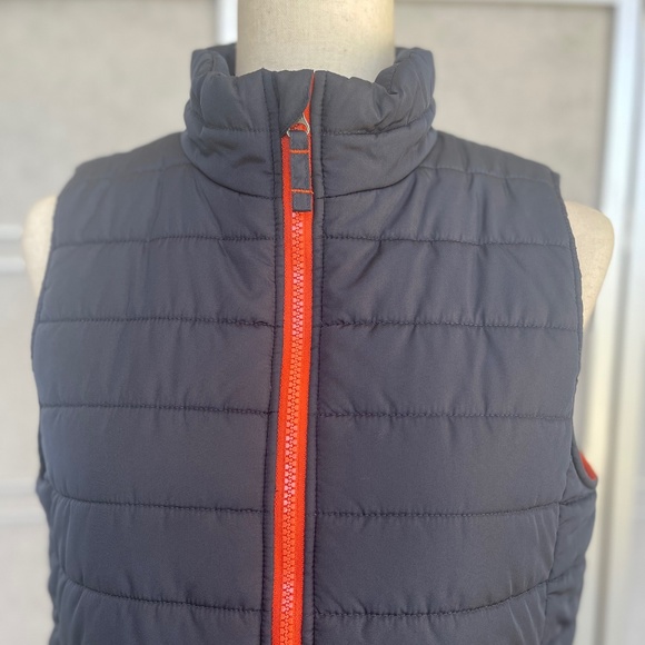 Lands' End Navy/Orange Vest sz 14-16 - Picture 3 of 7